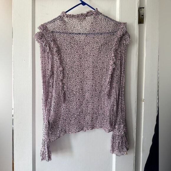 ZADIG & VOLTAIRE Tweet Goa Ditsy Floral Button Front Blouse - Picture 2 of 4